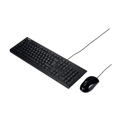 Asus | Black | U2000 | Keyboard and Mouse Set | Wired | Mouse included | RU | Black | 585 g